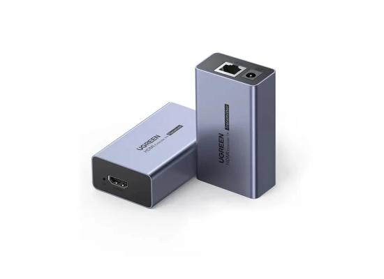 UGREEN HDMI Over Ethernet Extender (50m) – RJ45 Cat5e/Cat6 | 1080p@60Hz | EU Power Adapter | CM609 (90811EU)